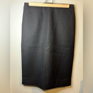 NWT J. Crew Classic Black Pencil Skirt
